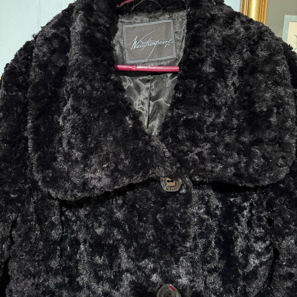Weatherproof Black Teddy Jacket